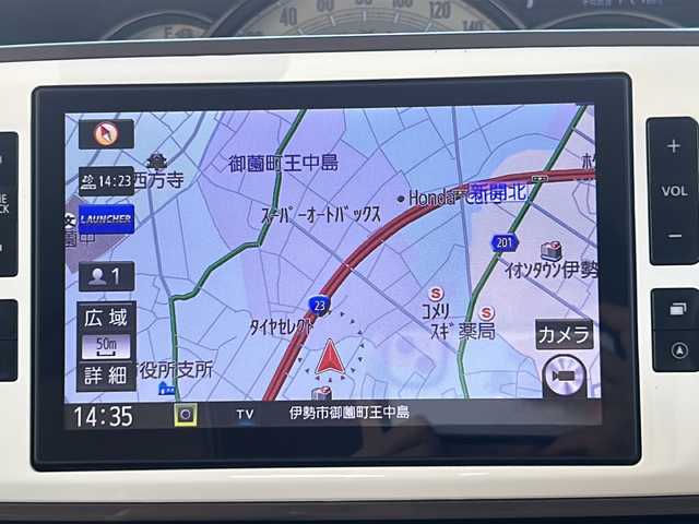 ダイハツ ムーヴ キャンバス G メイクアップ VS SAⅢ 三重県 2021(令3)年 3.3万km パールホワイトⅢ/ナチュラルベージュマイカメタリック 2トーン 純正ＳＤ８型ナビ/CD.DVD.SD.BT.ワンセグTV/両側パワースライドドア/バックカメラ/全周囲カメラ/シートヒーター/純正前方ドラレコ/スマートキー/ＥＴＣ/ＵＳＢ給電/ステアリングリモコン/オートライト/アイドリングストップ/禁煙車