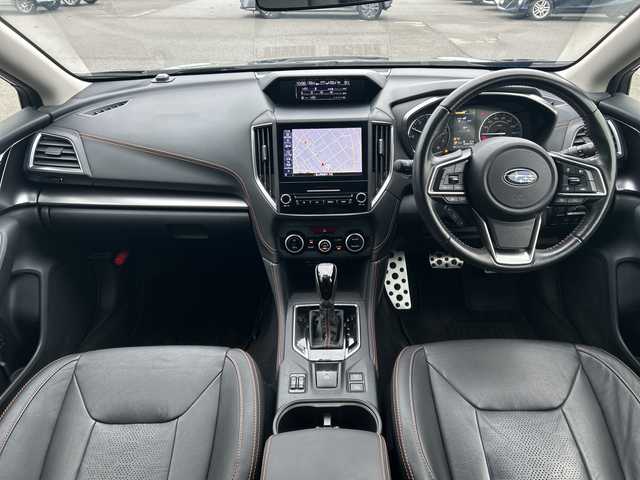 スバル インプレッサ ＸＶ 2．0i－S アイサイト 富山県 2019(令1)年 4.4万km ダークブルーパール 純正ナビ（9インチ）/【CD/DVD/BT/フルセグTV/iPod/AUX/Carplay】/バックカメラ/サイドカメラ/アイサイト/4WD/コーナーセンサー（後ろ）/アダプティブヘッドライト/レザーシート/純正アルミホイール/クルーズコントロール/パワーシート/スマートキー/スペアキー/アイドリングストップ/ETC/プッシュスタート/ルーフレール/純正フロアマット/レーンアシスト