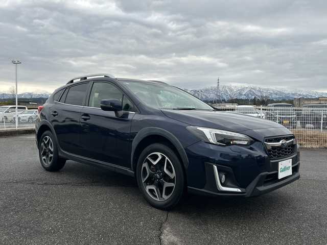スバル インプレッサ ＸＶ 2．0i－S アイサイト 富山県 2019(令1)年 4.4万km ダークブルーパール 純正ナビ（9インチ）/【CD/DVD/BT/フルセグTV/iPod/AUX/Carplay】/バックカメラ/サイドカメラ/アイサイト/4WD/コーナーセンサー（後ろ）/アダプティブヘッドライト/レザーシート/純正アルミホイール/クルーズコントロール/パワーシート/スマートキー/スペアキー/アイドリングストップ/ETC/プッシュスタート/ルーフレール/純正フロアマット/レーンアシスト