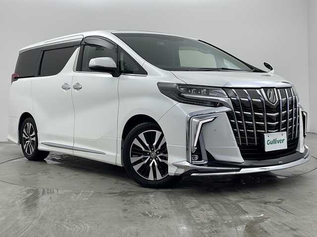 トヨタ アルファード S Cパッケージ 兵庫県 2019(令1)年 4.7万km ホワイトパールクリスタルシャイン １オーナー　モデリスタ　アルパインＢＩＧＸ　アルパイン製フリップダウン　サンルーフ　ハンドルヒーター　パワーシート　シートヒーター　シートクーラー　パワーバックドア　両側電動ドア　ＥＴＣ　前後ドラレコ　クルーズコントロール　レーンキープアシスト　純正18インチアルミホイール　LEDオートライト　フォグランプ　オートマチックハイビーム　オットマン　コーナーセンサー　純正フロアマット　防眩ミラー