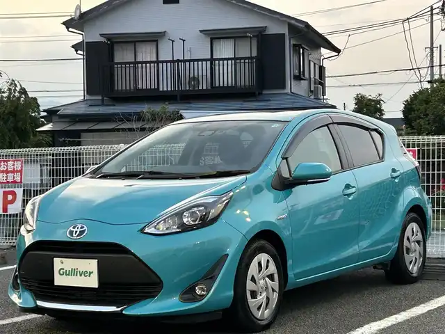トヨタ アクア S 静岡県 2019(令1)年 1.9万km クリアエメラルドパールクリスタルシャイン ユーザー買取車両/ワンオーナー/純正ナビ（NSCN-W68)/　　【BT/ワンセグTV】/ドライブレコーダー/バックカメラ/コーナーセンサー前後/衝突軽減システム/横すべり防止/オートライト/オートマチックハイビーム/プッシュスタート/スマートキー/スペアキー