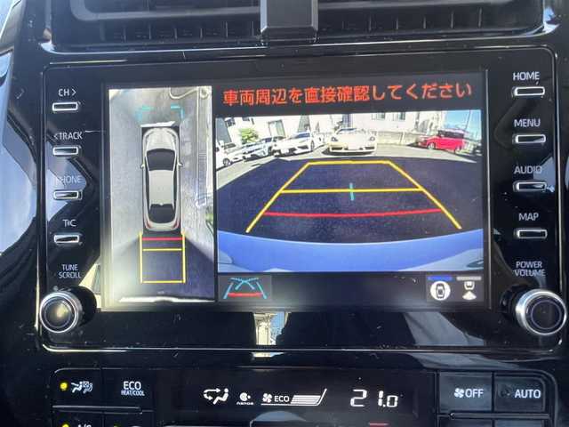 トヨタ プリウス A プレミアム　ツーリングセレ 神奈川県 2021(令3)年 5.4万km プラチナホワイトパールマイカ 純正ナビ（AM/FM/BT）/フルセグTV/全方位カメラ/パーキングアシスト/レザーシート/D席パワーシート　/前席ベンチレーション・シートヒーター/AC100V電源/前後ドラレコ/衝突軽減/コーナーセンサー/BSM/ヘットライトディスプレイ/ETC2.0/ドアバイザー/LEDヘットライト/ディーラー記録（R4.R5.R6.R7）/取説・保証書・記録簿/スペアキー/純正17インチアルミ/純正エアロ（フロント・リア）