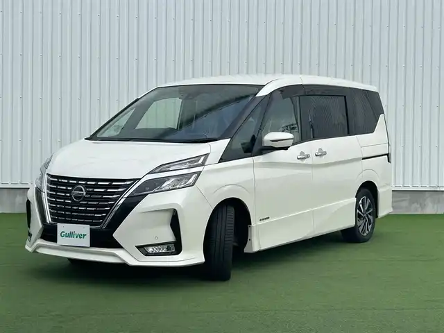 日産 セレナ ハイウェイスター V 香川県 2020(令2)年 7.5万km ブリリアントホワイトパール エマージェンシーブレーキ/純正10インチナビ/・CD/DVD/BT/DTV/アラウンドビューモニター/バックカメラ/サイドカメラ/両側パワースライドドア/インテリジェントオートスライド/革巻きステアリング/ステアリングリモコン/クルーズコントロール/リアサンシェード/LEDライト/ドラレコ/スマートキー/プッシュスタート