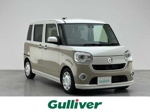 ダイハツ ムーヴ キャンバス G SA Ⅱ 兵庫県 2017(平29)年 2.3万km パールホワイトⅢ/ナチュラルベージュマイカメタリック 2トーン 社外ナビ/フルセグ CD DVD BT MSV/バックカメラ/ETC/両側パワースライドドア/衝突軽減ブレーキ/LDA/LEDヘッドライト/フォグライト/オートライト/アイドリングストップ/ローダウン/社外アルミホイール積み込み/スマートキー