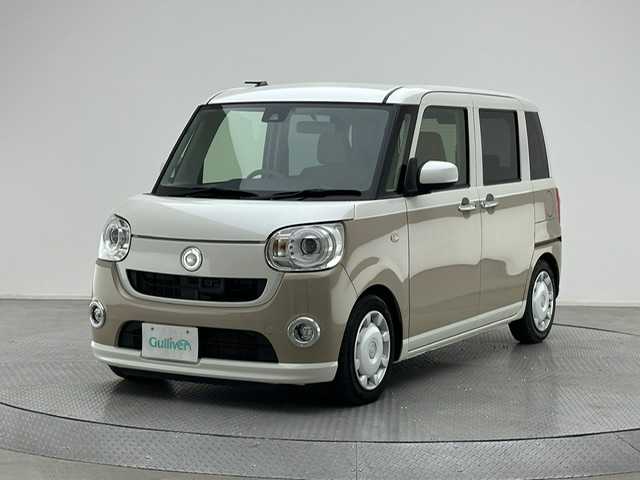 ダイハツ ムーヴ キャンバス G SA Ⅱ 兵庫県 2017(平29)年 2.3万km パールホワイトⅢ/ナチュラルベージュマイカメタリック 2トーン 社外ナビ/フルセグ CD DVD BT MSV/バックカメラ/ETC/両側パワースライドドア/衝突軽減ブレーキ/LDA/LEDヘッドライト/フォグライト/オートライト/アイドリングストップ/ローダウン/社外アルミホイール積み込み/スマートキー