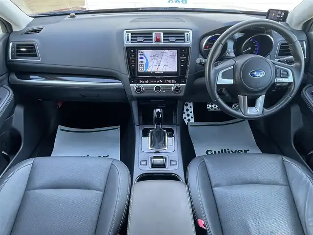 スバル アウトバック リミテッド 山形県 2015(平27)年 1.8万km ヴェネチアンレッドパール 4WD/アイサイト/純正SDナビ/　　【CD DVD BT フルセグ AUX USB】/バックカメラ/パワーバックドア/追従型クルーズコントロール/LEDオートライト/革シート/パワーシート/シートヒーター/純正18インチアルミホイール/ドライブレコーダー/ダウンヒルアシストコントロール/ブラインドスポットモニター/パドルシフト/スマートキー×2/ETC