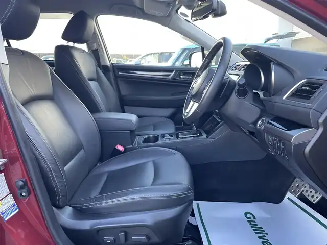 スバル アウトバック リミテッド 山形県 2015(平27)年 1.8万km ヴェネチアンレッドパール 4WD/アイサイト/純正SDナビ/　　【CD DVD BT フルセグ AUX USB】/バックカメラ/パワーバックドア/追従型クルーズコントロール/LEDオートライト/革シート/パワーシート/シートヒーター/純正18インチアルミホイール/ドライブレコーダー/ダウンヒルアシストコントロール/ブラインドスポットモニター/パドルシフト/スマートキー×2/ETC