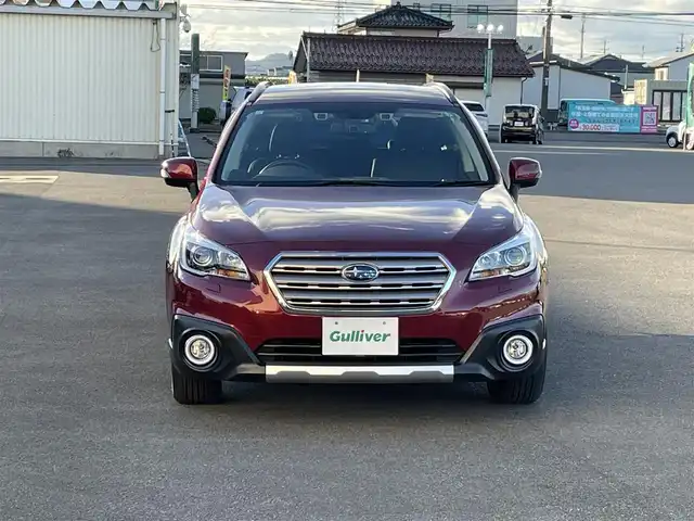 スバル アウトバック リミテッド 山形県 2015(平27)年 1.8万km ヴェネチアンレッドパール 4WD/アイサイト/純正SDナビ/　　【CD DVD BT フルセグ AUX USB】/バックカメラ/パワーバックドア/追従型クルーズコントロール/LEDオートライト/革シート/パワーシート/シートヒーター/純正18インチアルミホイール/ドライブレコーダー/ダウンヒルアシストコントロール/ブラインドスポットモニター/パドルシフト/スマートキー×2/ETC