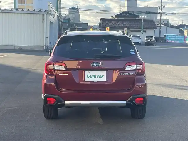 スバル アウトバック リミテッド 山形県 2015(平27)年 1.8万km ヴェネチアンレッドパール 4WD/アイサイト/純正SDナビ/　　【CD DVD BT フルセグ AUX USB】/バックカメラ/パワーバックドア/追従型クルーズコントロール/LEDオートライト/革シート/パワーシート/シートヒーター/純正18インチアルミホイール/ドライブレコーダー/ダウンヒルアシストコントロール/ブラインドスポットモニター/パドルシフト/スマートキー×2/ETC