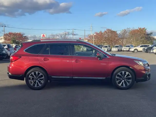 スバル アウトバック リミテッド 山形県 2015(平27)年 1.8万km ヴェネチアンレッドパール 4WD/アイサイト/純正SDナビ/　　【CD DVD BT フルセグ AUX USB】/バックカメラ/パワーバックドア/追従型クルーズコントロール/LEDオートライト/革シート/パワーシート/シートヒーター/純正18インチアルミホイール/ドライブレコーダー/ダウンヒルアシストコントロール/ブラインドスポットモニター/パドルシフト/スマートキー×2/ETC