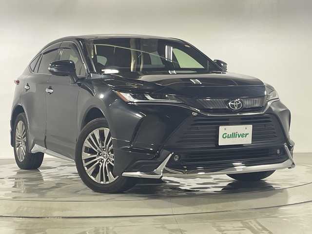 トヨタ ハリアー Z 神奈川県 2021(令3)年 1.2万km プレシャスブラックパール メーカー12.3型ナビ/AM　FM　フルセグ　USB　Bluetooth　Miracast　AUX/バックカメラ/モデリスタエアロ（フロント・サイド・リアアンダー）/モデリスタマフラーカッター/JBLプレミアムサウンドシステム/トヨタセーフティセンス/レーダークルーズコントロール/ブラインドスポットモニター/デジタルインナーミラー内蔵前後ドライブレコーダー/ヘッドアップディスプレイ/革巻きステアリング/ステアリングリモコン/ハーフレザーシート/運転席パワーシート/USBポート×4/スカッフプレートイルミ/スマートキー/保証書/取扱説明書/パワーバックドア/LEDヘッドライト/フォグランプ/純正19インチアルミ/プリクラッシュセーフティ/クリアランスソナー/リヤクロストラフィックアラート/標識認識機能/先行車発進告知