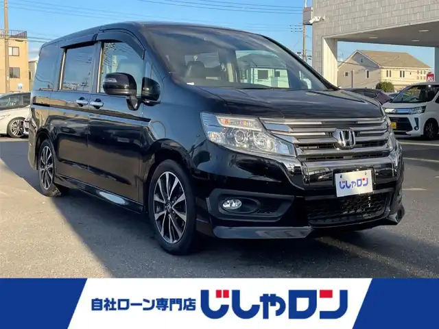 ホンダ ステップワゴン スパーダ Z クールスピリット 群馬県 2013(平25)年 9.8万km プレミアムスパークルブラックパール (株)IDOMが運営する【じしゃロン伊勢崎店】の自社ローン専用車両になりますこちらは現金またはオートローンご利用時の価格です。自社ローンご希望の方は別途その旨お申付け下さい/両側パワースライドドア/純正メモリーナビゲーション/バックカメラ/CD/DVD/SD/MSV/DTV/BT（通話のみ）/クルーズコントロール/パドルシフト/HIDヘッドライト/オートライト/アイドリングストップ/ドアバイザー/純正フロアマット