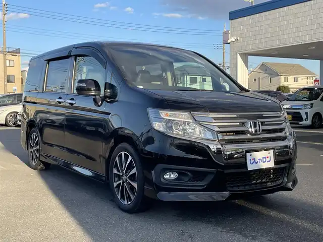 ホンダ ステップワゴン スパーダ Z クールスピリット 群馬県 2013(平25)年 9.8万km プレミアムスパークルブラックパール (株)IDOMが運営する【じしゃロン伊勢崎店】の自社ローン専用車両になりますこちらは現金またはオートローンご利用時の価格です。自社ローンご希望の方は別途その旨お申付け下さい/両側パワースライドドア/純正メモリーナビゲーション/バックカメラ/CD/DVD/SD/MSV/DTV/BT（通話のみ）/クルーズコントロール/パドルシフト/HIDヘッドライト/オートライト/アイドリングストップ/ドアバイザー/純正フロアマット