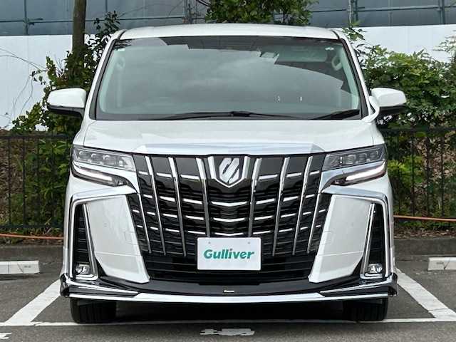 トヨタ アルファード S Cパッケージ 宮城県 2021(令3)年 2.5万km ホワイトパールクリスタルシャイン ワンオーナー/純正ナビ/CD/DVD/Bluetooth接続/車外バックカメラ/エアロパーツ(モデリスタ)/トヨタセーフティーセンス/・レーントレーシングアシスト/・アダプティブドライビングビーム/・プリクラッシュセーフティ/・レーンディパーチャーアラート/・ロードサインアシスト/・ブラインドスポットモニター/・クリアランスソナー/・リヤトラックアラート/電動リアゲート/両側パワースライドドア/ハンドルヒーター/シートヒーター/パワーシート(1・2列目)/助手席オットマン/チップアップシート/ドライブレコーダー前後/社外ビルドインETC/ナノイー/オートライト/オートマチックハイビーム/コーナーセンサー前後/シートメモリー