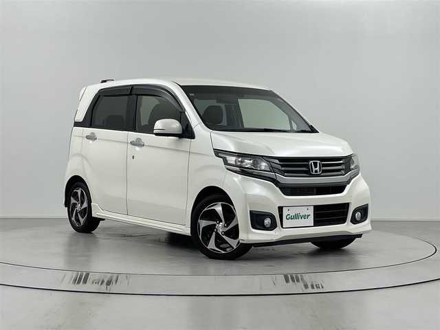 ホンダ Ｎ ＷＧＮ カスタム G ターボパッケージ 埼玉県 2014(平26)年 4.6万km プレミアムホワイトパール 純正ナビ/（ワンセグTV・Bluetooth・CD・DVD）/バックカメラ/クルーズコントロール/ETC/純正アルミホイール/純正フロアマット/パドルシフト/ドアバイザー/スマートキー/スタッドレスタイヤ（社外ホイール）積込み