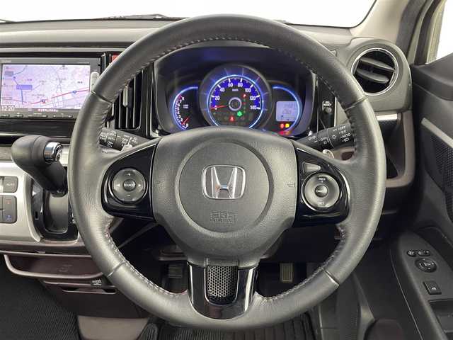 ホンダ Ｎ ＷＧＮ カスタム G ターボパッケージ 埼玉県 2014(平26)年 4.6万km プレミアムホワイトパール 純正ナビ/（ワンセグTV・Bluetooth・CD・DVD）/バックカメラ/クルーズコントロール/ETC/純正アルミホイール/純正フロアマット/パドルシフト/ドアバイザー/スマートキー/スタッドレスタイヤ（社外ホイール）積込み