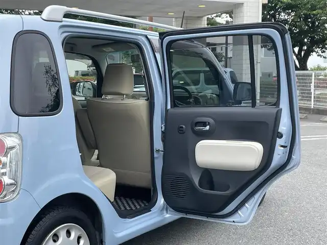 ダイハツ ミラ ココア プラスX 静岡県 2014(平26)年 6.7万km ミストブルーマイカメタリック ＡＢＳ　/純正ＣＤオーディオ　/前後ドラレコ　/ＥＴＣ　/フォグランプ　/ルーフレール　/ナノイー 付ルーフランプ/デンカク　/ウインカーミラー　/ヘッドライトレベライザー　/スマートキー　　/スペアキー　　/保証書　/取説