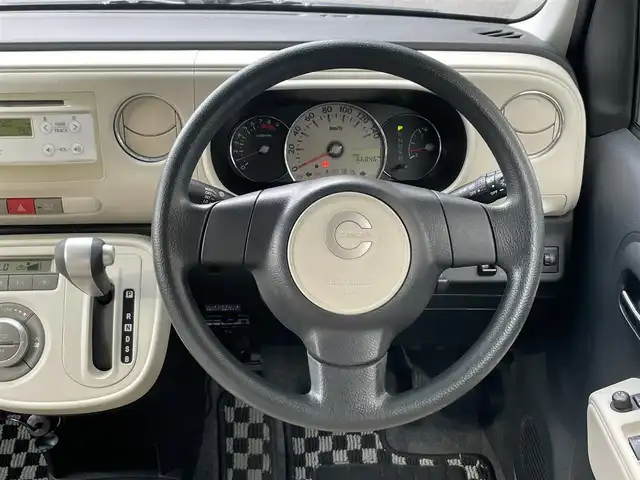 ダイハツ ミラ ココア プラスX 静岡県 2014(平26)年 6.7万km ミストブルーマイカメタリック ＡＢＳ　/純正ＣＤオーディオ　/前後ドラレコ　/ＥＴＣ　/フォグランプ　/ルーフレール　/ナノイー 付ルーフランプ/デンカク　/ウインカーミラー　/ヘッドライトレベライザー　/スマートキー　　/スペアキー　　/保証書　/取説