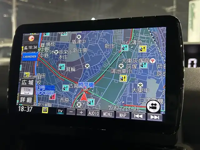 ダイハツ タント カスタム RS 愛知県 2019(令1)年 2.5万km シャイニングホワイトパール 社外ナビ/衝突軽減/両側電動/ETC/ドライブレコーダー/コーナーセンサー/バックカメラ/ＬＥＤヘッドライト/スマートキー/オートライト/オートエアコン/電動ミラー/純正アルミホイール