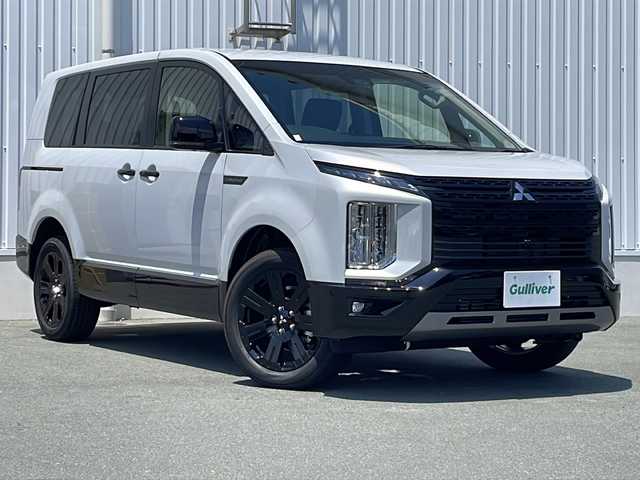 三菱 デリカＤ：５ シャモニー 三重県 2025(令7)年 0.1万km未満 パールⅡ 登録済未使用車/ALPINE11型ナビ/ALPINE12.8型後席モニター/全周囲カメラ/BSM/前席シートヒーター/ステアリングヒーター/革巻きステアリング/両側パワースライドドア/パワーバックドア/AC100V充電/USB給電ポート/スペアキー/オートハイビーム/運転席パワーシート/パドルシフト/電動格納ミラー/禁煙車