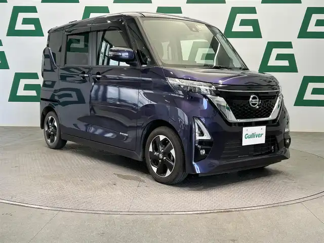 日産 ルークス ハイウェイスター X 鹿児島県 2022(令4)年 3.2万km アメジストパープル エマージェンシーブレーキ/バックカメラ/ETC/車線逸脱警報機能/ステアリングスイッチ/片側パワースライド/電動格式ミラー/前後ドライブレコーダー/ハンズスリーオートスライドドア/SOSコール/インテリジェント オートライトシステム/電動格納式リモコンカラードドアミラー/IRカット&スーパーUVカット断熱グリーンガラス/LEDフォグランプ/全ドア連動ロック機能/ドアストップ機能/先行車発進お知らせ