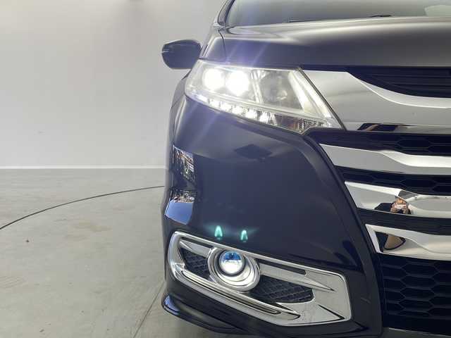 ホンダ オデッセイ G エアロパッケージ 茨城県 2015(平27)年 8.6万km クリスタルブラックパール 純正ナビ　フルセグＴＶ　バックモニター　両側電動スライドドア　クルコン　スマートキー　ＥＴＣ　オートライト　横滑り防止装置　プッシュスタート　エアロ　純正１７インチアルミホイール　純正フロアマット