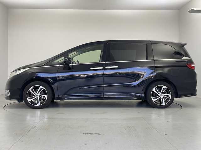 ホンダ オデッセイ G エアロパッケージ 茨城県 2015(平27)年 8.6万km クリスタルブラックパール 純正ナビ　フルセグＴＶ　バックモニター　両側電動スライドドア　クルコン　スマートキー　ＥＴＣ　オートライト　横滑り防止装置　プッシュスタート　エアロ　純正１７インチアルミホイール　純正フロアマット