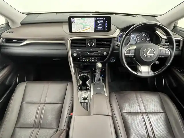 レクサス ＲＸ 450hL 福岡県 2019(令1)年 7.7万km ソニックチタニウム サンルーフ　/メーカーナビ　/全方位カメラ　/ＥＴＣ　/ドラレコ　/ＡＣＣ　/コーナーセンサー　/衝突軽減ブレーキ　/レーンキープ　/ＢＳＭ　/ＰＫＳＢ　/パドルシフト　/シートヒーター／ベンチレーション　/パワーバックドア