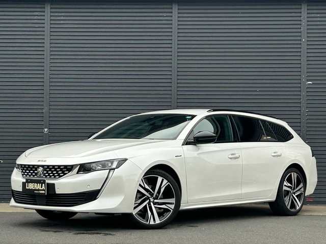 プジョー ５０８ SW GTライン プレミアムレザーED 茨城県 2021(令3)年 1.5万km ネイクルホワイト 純正メモリナビ（iPod/USB)/バックカメラ（サイドカメラ）/アクティブセーフティブレーキ/プッシュスタート/純正19インチアルミホイール/FOCALサウンド/レーンアシスト/・レーンポジショニングアシスト/・レーンキープアシスト/パワーバックドア/レーダークルーズコントロール/LEDヘッドランプ/レザーシート/前席シートヒーター/ETC/新車保証書/取扱説明書/ワンオーナー/スマートキー
