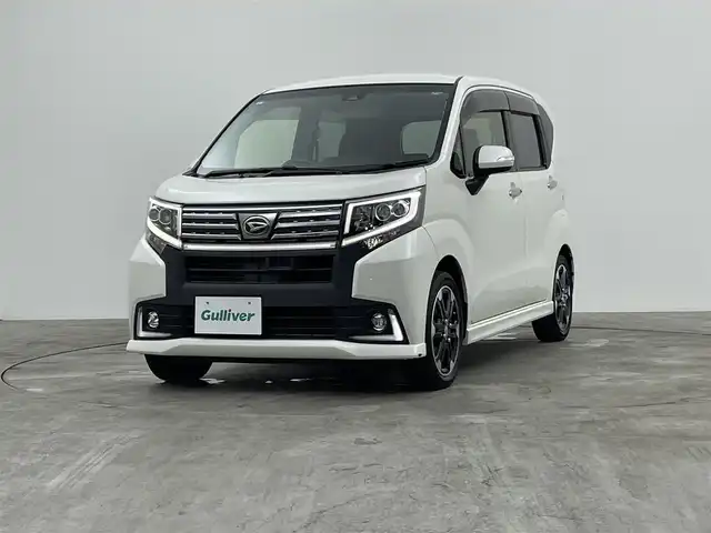 ダイハツ ムーヴ カスタム RS ハイパー SAⅡ 群馬県 2017(平29)年 7万km パールホワイトⅢ 禁煙車　７型ナビ　バックカメラ　フルセグ　Ｂｌｕｅｔｏｏｔｈ接続　衝突軽減システム　ビルトインＥＴＣ　オートライト　横滑り防止装置　アイドリングストップ　プッシュスタート　スマートキー　ＬＥＤ