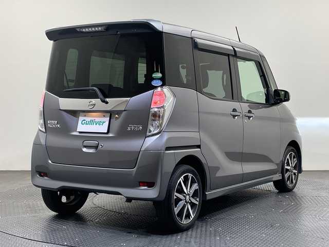 日産 デイズ ルークス ハイウェイスター Gターボ 愛媛県 2017(平29)年 3.6万km チタニウムグレーメタリック ・純正ナビ/フルセグ／Ｂｌｕｅｔｏｏｔｈ/・全方位カメラ/・衝突軽減ブレーキ/・両側パワースライドドア/・クルーズコントロール/・オートマチックハイビーム/・純正１５インチアルミホイール/・ＬＥＤヘッドライト