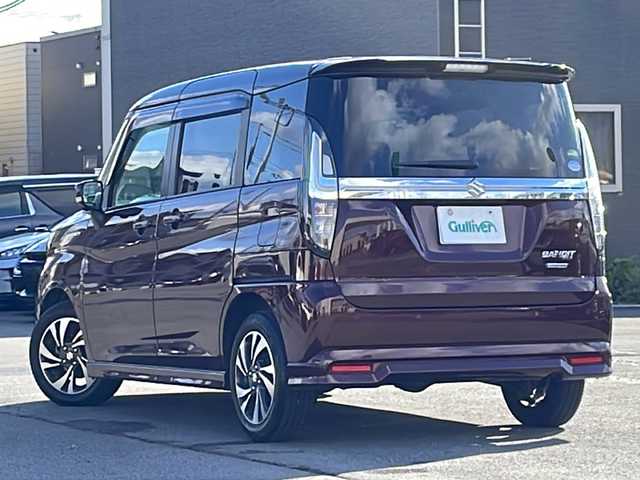 スズキ ソリオ バンディット HV MV 千葉県 2021(令3)年 5.5万km メロウディープレッドパール/ブラック /4WD//禁煙車//ワンオーナー//純正SDナビ//CD/DVD/SD/MSV/USB/BT/フルセグ//全方位カメラ//両側パワースライドドア//純正エンジンスターター//スズキセーフティサポート//デュアルカメラブレーキサポート//レーンキープアシスト//誤発進抑制//レーダークルーズコントロール//ヘッドアップディスプレイ//ビルトインETC//シートヒーター//ミラーヒーター//スマートサーキュレーター//オートライト//LEDヘッドライト//フォグライト//プッシュスタート//純正フロアマット//ドアバイザー//冬タイヤ積込