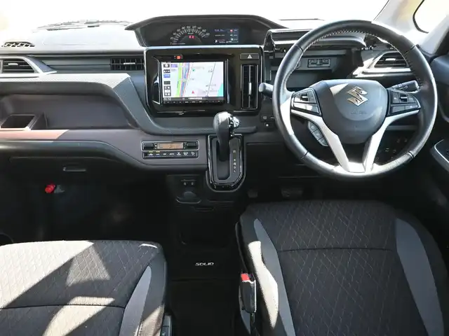 スズキ ソリオ バンディット HV MV 千葉県 2021(令3)年 5.5万km メロウディープレッドパール/ブラック /4WD//禁煙車//ワンオーナー//純正SDナビ//CD/DVD/SD/MSV/USB/BT/フルセグ//全方位カメラ//両側パワースライドドア//純正エンジンスターター//スズキセーフティサポート//デュアルカメラブレーキサポート//レーンキープアシスト//誤発進抑制//レーダークルーズコントロール//ヘッドアップディスプレイ//ビルトインETC//シートヒーター//ミラーヒーター//スマートサーキュレーター//オートライト//LEDヘッドライト//フォグライト//プッシュスタート//純正フロアマット//ドアバイザー