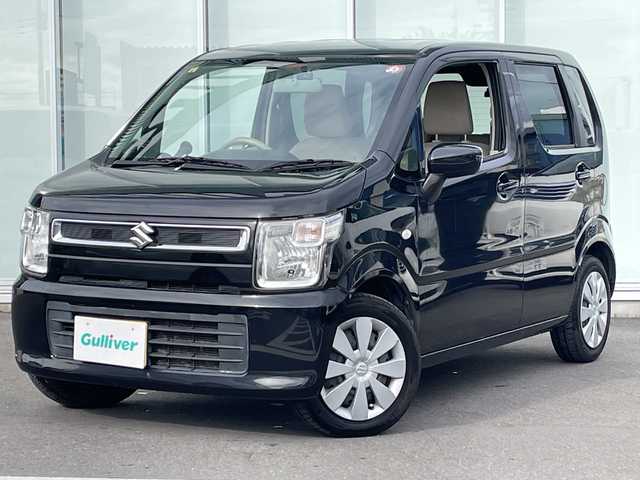 スズキ ワゴンＲ FA 神奈川県 2017(平29)年 9.6万km ブルーイッシュブラックパール3 純正ナビ　/ＣＤ　/ワンセグ　/ＥＴＣ　/前後ドラレコ　/ベンチシート　/ＡＢＳ　/横滑り防止装置　/盗難防止装置