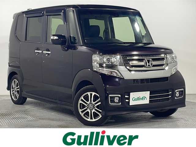 ホンダ Ｎ ＢＯＸ カスタム SSパッケージ 広島県 2016(平28)年 6.4万km プレミアムベルベットパープル・パール 純正ナビ　/両側パワースライドドア　/バックカメラ　/フルセグＴＶ　/シートヒーター　/オートライト　/スマートキー　/ＬＥＤヘッドランプ　/フォグランプ　/ＥＴＣ　/純正14インチアルミホイール/Bluetooth　/盗難防止装置/エアバック（運転席/助手席/サイド）