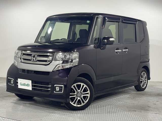 ホンダ Ｎ ＢＯＸ カスタム SSパッケージ 広島県 2016(平28)年 6.4万km プレミアムベルベットパープル・パール 純正ナビ　/両側パワースライドドア　/バックカメラ　/フルセグＴＶ　/シートヒーター　/オートライト　/スマートキー　/ＬＥＤヘッドランプ　/フォグランプ　/ＥＴＣ　/純正14インチアルミホイール/Bluetooth　/盗難防止装置/エアバック（運転席/助手席/サイド）