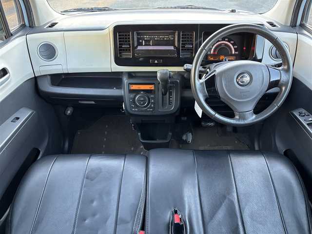 日産 モコ X 静岡県 2014(平26)年 8.5万km エアブルーメタリック エンジンスタートボタン/パワーウィンドウ/パワーステアリング/取扱説明書/アイドリングストップ/スマートキー/オートエアコン/ETC/純正ナビ（CD/DVFD/BT/フルセグ）/　　　デイスプレイ不良/バックカメラ/ベンチシート/合皮シートカバー/布シート/純正フロアマット/純正アルミホイール/ABS/盗難防止装置/Wエアバッグ