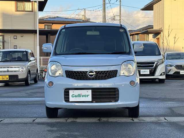 日産 モコ X 静岡県 2014(平26)年 8.5万km エアブルーメタリック エンジンスタートボタン/パワーウィンドウ/パワーステアリング/取扱説明書/アイドリングストップ/スマートキー/オートエアコン/ETC/純正ナビ（CD/DVFD/BT/フルセグ）/　　　デイスプレイ不良/バックカメラ/ベンチシート/合皮シートカバー/布シート/純正フロアマット/純正アルミホイール/ABS/盗難防止装置/Wエアバッグ