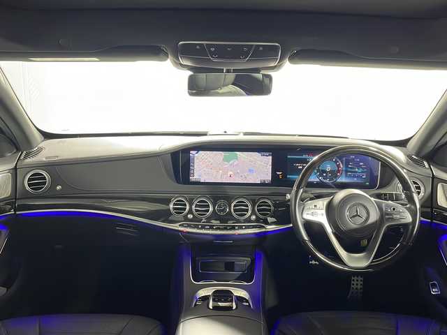 メルセデス・ベンツ Ｓ５６０Ｌ AMGライン 沖縄県 2018(平30)年 3.8万km パール 禁煙車　/純正１２インチナビ　/（フルセグＴＶ　Ｂｌｕｅｔｏｏｔｈ）/サンルーフ　/Ｂｕｒｍｅｓｔｅｒプレミアムサウンド　/ウッドコンビステアリング　/全席メモリー機能付きパワーシート/レザーシート/シートヒーター、エアシート/HUD/BSM/19インチツインスポークアルミホイール