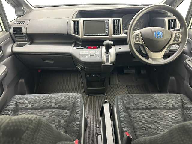 ホンダ ステップワゴン G インターナビコンフォートセレ 兵庫県 2012(平24)年 10.9万km ホワイトオーキッドパール 純正ナビ＆フルセグTV/（CD＆DVD＆MSV）/バックカメラ/両側パワースライドドア/クルーズコントロール/社外17inアルミホイール/モデューロエアロ/ETC/ドアバイザー/純正フロアマット/オートライト/HIDライト/電動格納ミラー/