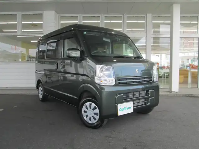 スズキ エブリイ PC 千葉県 2023(令5)年 1.4万km クールカーキPM 社外SDナビ・フルセグTV/バックカメラ/オーディオ【CD/DVD/SD/BT/USB】/社外革調シートカバー【Clazzio】/社外前後ドライブレコーダー/リアコーナーセンサー/衝突軽減ブレーキ/路線逸脱警報/プライバシーガラス/アイドリングストップ/ドアバイザー/リモコンキー/ETC