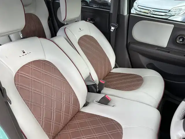 スズキ ラパン ショコラ G 愛知県 2015(平27)年 4.2万km フォレストアクアメタリック 社外ＳＤナビ　/Ｂカメラ　/ＥＴＣ　/ＴＶ　/ＢＴ　/プッシュスタート　/アイドリングストップ　/ハーフレザー　/純正フロアマット　/ドアバイザー　/純正ホイール　/社外ドラレコ　/オートライト