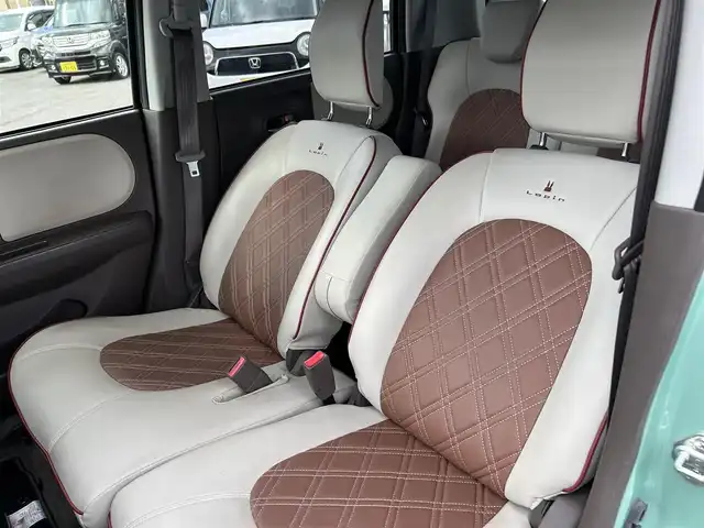 スズキ ラパン ショコラ G 愛知県 2015(平27)年 4.2万km フォレストアクアメタリック 社外ＳＤナビ　/Ｂカメラ　/ＥＴＣ　/ＴＶ　/ＢＴ　/プッシュスタート　/アイドリングストップ　/ハーフレザー　/純正フロアマット　/ドアバイザー　/純正ホイール　/社外ドラレコ　/オートライト