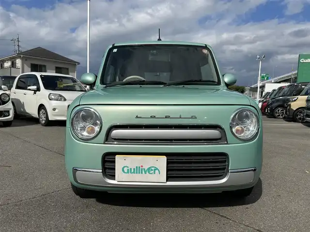 スズキ ラパン ショコラ G 愛知県 2015(平27)年 4.2万km フォレストアクアメタリック 社外ＳＤナビ　/Ｂカメラ　/ＥＴＣ　/ＴＶ　/ＢＴ　/プッシュスタート　/アイドリングストップ　/ハーフレザー　/純正フロアマット　/ドアバイザー　/純正ホイール　/社外ドラレコ　/オートライト