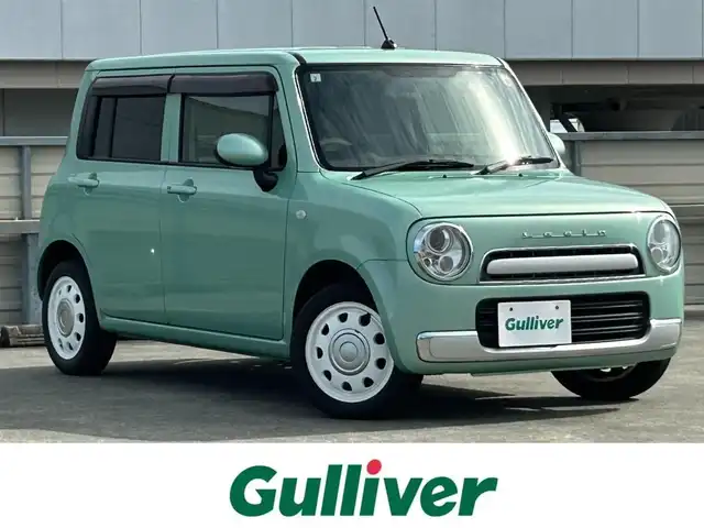 スズキ ラパン ショコラ G 静岡県 2015(平27)年 4.2万km フォレストアクアメタリック 社外ＳＤナビ　/Ｂカメラ　/ＥＴＣ　/ＴＶ　/ＢＴ　/プッシュスタート　/アイドリングストップ　/ハーフレザー　/純正フロアマット　/ドアバイザー　/純正ホイール　/社外ドラレコ　/オートライト