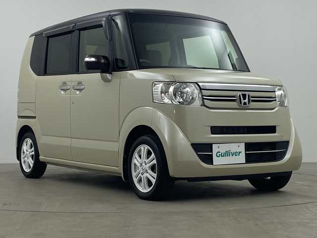 ホンダ Ｎ ＢＯＸ G Lパッケージ 鹿児島県 2016(平28)年 5.8万km プレミアムアイボリーパール2トーン 社外ナビ/（CD/BT/フルセグTV）/バックカメラ/アイドリングストップ/片側パワスラ/ステアリングスイッチ/スマートキー/プッシュスタート/ビルトインETC/チップアップシート/保証書、取説/スペアキー/純正フロアマット