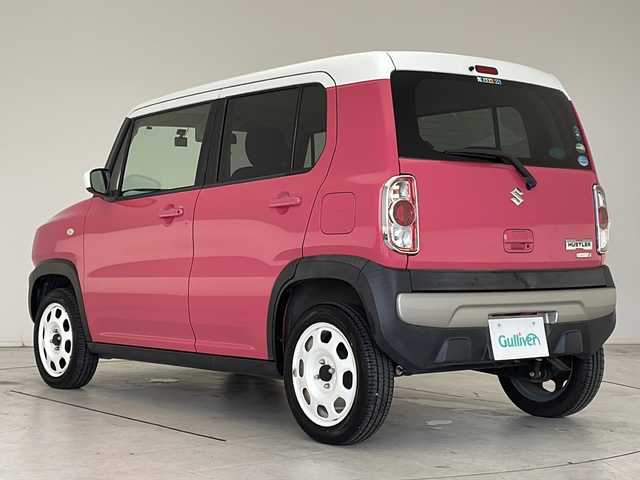 スズキ ハスラー G 愛知県 2015(平27)年 3.8万km キャンディピンクメタリック/ホワイト2トーンルーフ 衝突軽減システム/SDナビ/シートヒーター/CD/ドライブレコーダー/横滑り防止機能/アイドリングストップ/スマートキー/プッシュスタート