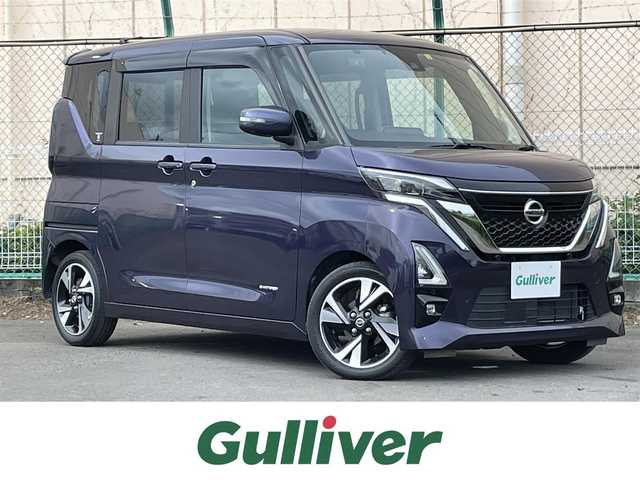 日産 ルークス HWS Gターボ プロパイロットED 東京都 2020(令2)年 1.3万km アメジストパープル 純正ナビ/アラウンドビューモニター/エマージェンシーブレーキ/車線逸脱警報/ソナー/プロパイロット/アイドリングストップ/横滑り防止措置/両側電動スライドドア/ETC/ドライブレコーダー/スマートキー