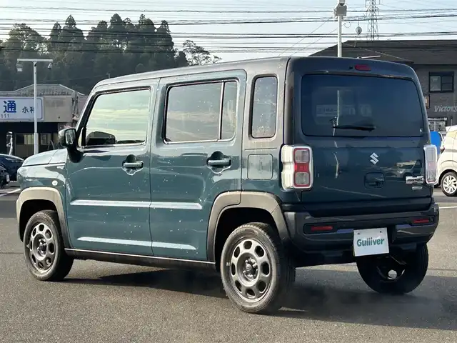 スズキ ハスラー HYBRID G 鹿児島県 2024(令6)年 0.1万km デニムブルー ガンメタリック 2トーン スズキセーフティサポート/レーダークルーズコントロール/CDプレイヤー/Bluetooth/LEDヘッドライト/前席シートヒーター/アイドリングストップ/オートエアコン/スマートキー/スペアキー×１