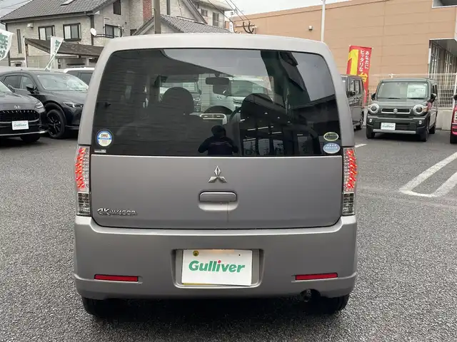 三菱 ｅＫワゴン M 大分県 2008(平20)年 8.4万km グレー ワンオーナー/全席パワーウィンドウ（オート機能）/左右電動格納ミラー/AIRBAG/純正オーディオ（CDデッキ）/パワーステアリング/運転席、助手席ダッシュボード付き/応急用タイヤ付き/PVガラス/soket付（120W)/フロアマット/ドアバイザー/ヘッドライトレベライザー/キーレスキー/保証書/スペアキー